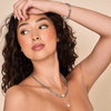 Rose Quartz x Silver | Gemstone Chain Bracelet